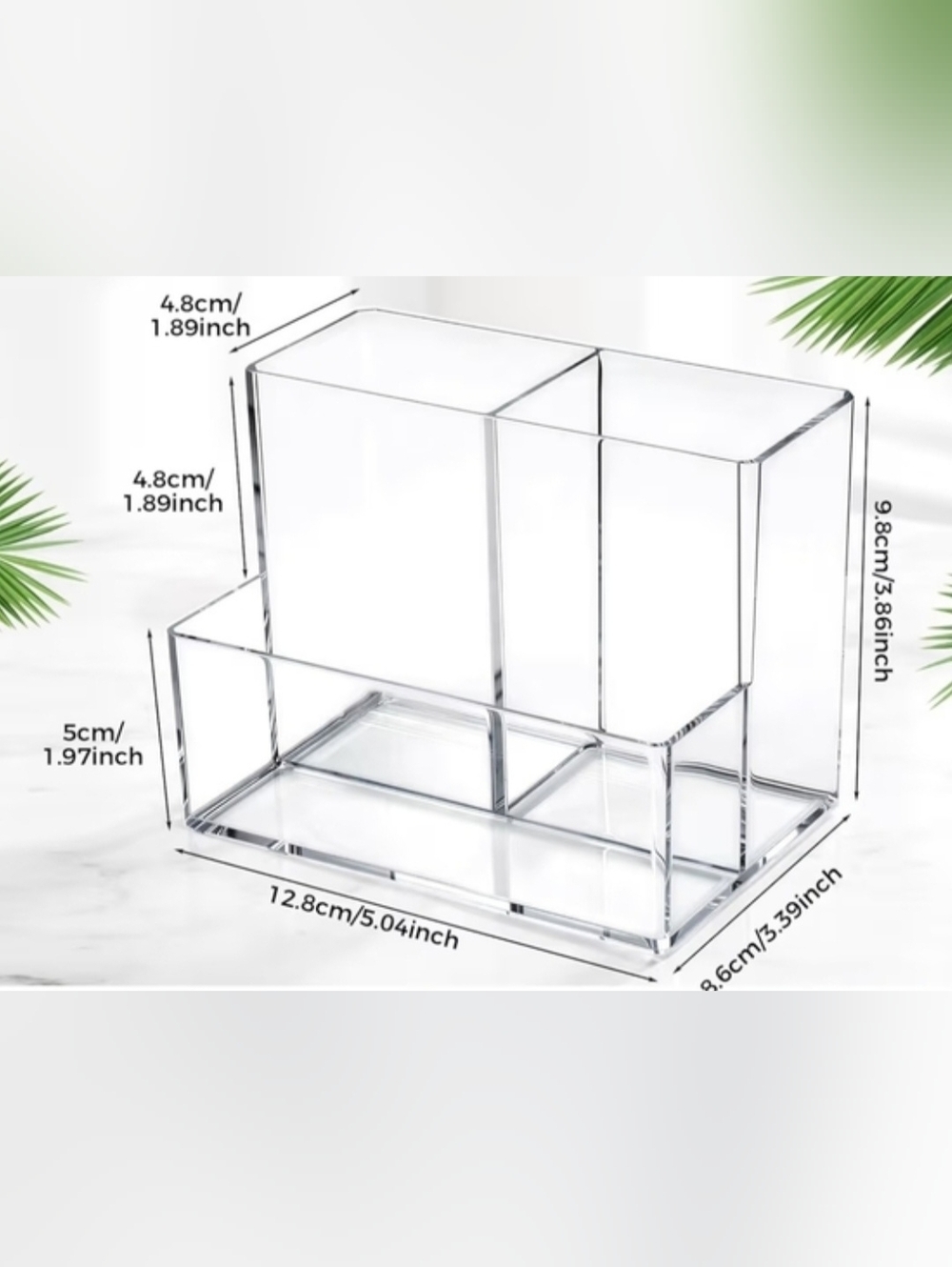 "The Real Housewives Of Poshmark" Acrylic 3-Compartment Vanity/Desk Organizer - Picture 5 of 5